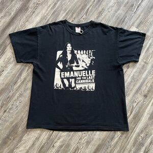 RARE Vintage Emanuelle and the Last Cannibals Exploitation Movie Shirt